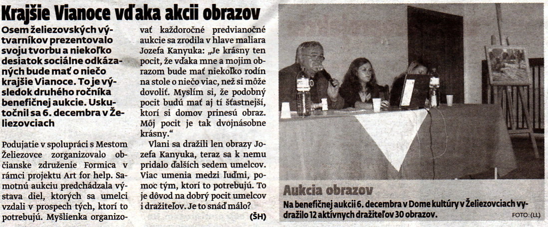 30- Krajšie Vianoce vďaka aukcii obrazov 